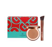 Collistar Set de regalo de maquillaje para mujer, polvo bronceador efecto seda 4.4 Hawaii mate, 10 g, pincel de gota, elegante bolsa, color natural y piel besada por el sol