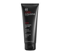 Collistar Gel facial para hombre, gel limpiador con carbón activado, limpiador facial para pieles grasas e impurezas, efecto mate, textura de espuma negra, 125 ml