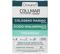 Drasanvi COLLMAR Colageno Marino con Acido Hialuronico Capsulas | Colageno y Acido Hialurónico + Vitamina B3 | 60 Comprimidos
