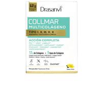Drasanvi Collmar Multi Colageno Hidrolizado Puro en Polvo | 12 g de Colágeno Tipo I, II, III, V y X al día | Con Ovomet, Vitamina C, Biotina y Ácido Hialurónico | Suministro de 20 Días | Sabor Limón
