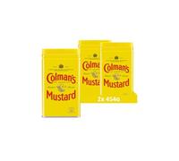 Colman's Original Mustard Powder, mostaza inglesa harina de mostaza vegana sin aditivos artificiales (2 Pieza (2 x 454g))