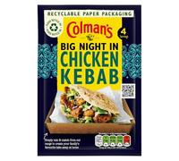 Colman's Weekend Wonders Chicken Kebab Meal Maker - Mezcla de especias para una comida familiar estilo comida para llevar, perfecta con pan pitta, 30 g