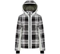 COLMAR 1xe Fancy Check Ladies Ski Jacket - Mujer - Blanco / Negro / Beige - talla 38- modelo 2023