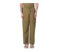 Colmar - Pantalones cargo de lino beige con cordón - Trousers - Hombre - Verde - L -