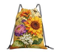 Colmena Con Flor Unisex Mochilas Deportiva Casual Bolsa De Deporte Plegable Bolsa De Gimnasio Para Baloncesto Voleibol Playa