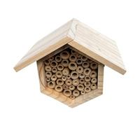 Colmena para Abejas Melíferas,Colmena Hexagonal con Tubos | Artesanal para Abejas Nativas,para Jardines Porches Césped Exterior e Interior Patios Interiores Balcones Terrazas Vallas Troncos de