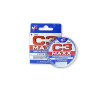 Colmic - C3 MAXX - Fluorocarbono 100% Extra Strong 50m - Invisible en el agua, alta resistencia a la abrasión, excelente sujeción al nudo - Made in Japan - Bobina compacta (Ø 0,103)