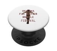 Colmillo de Hoja x Fire Muscle Festival 2025 in Okinawa para Charity PopSockets PopGrip Adhesivo
