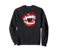 Colmillos de Vampiro Falsos - Dientes Divertidos y espeluznantes de Halloween Sudadera