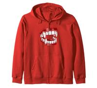 Colmillos de Vampiro Falsos - Dientes Divertidos y espeluznantes de Halloween Sudadera con Capucha