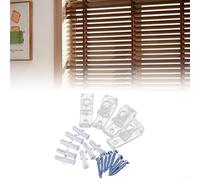 Coloca tus cortinas de forma segura con ganchos, paquete de 4 para una fácil instalación de persianas y cortinas
