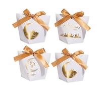Colodeol 20 bolsas de regalo de Eid Mubarak, bolsas de regalo de Ramadán con cintas, bolsas de regalo Eid Mubarak, bolsas de regalo para Ramadán, Kareem, Eid Mubarak, suministros de fiesta