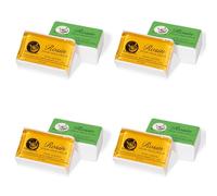 Colofonia natural para violín, violeta y violonchelo - Colofonia natural clara para arcos poco polvorientos - Color amarillo - Paquete de 4 unidades (kit - 4 piezas)
