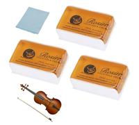 Colofonia Violin, 3 Piezas Colofonia para Violín, Resina Natural para Arco de Violín, Viola y Violoncello - Mejora la Pronunciación del Instrumento Musical