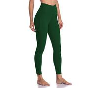 Colofulkoala 7/8 Mallas Deporte Mujer con Bolsillos, Leggins Push Up, Fitness Pantalones para Yoga Gym Running Pilates Leggings, Verde Bosque, XS