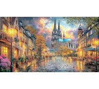 Cologne-Cathedral 1000 Piezas Puzzle Educativo desafiante Papel Reciclado para Adultos Actividad en casa Idea de Regalo 38x26/1000pcs