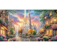 Cologne-Cathedral 1000 Piezas Puzzle Educativo Papel Reciclado Juego Familiar Desafiante para decoración Mural y Regalos 38x52/1000pcs