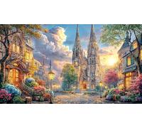 Cologne-Cathedral 1000 Piezas Puzzle para Adultos Juego Educativo relajación Desafiante Papel Reciclado Idea de Regalo 38x52/1000pcs