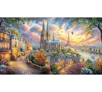 Cologne-Cathedral 1000 Piezas Puzzle Reciclado Decoración Mural Hermosa para Adultos Juego Educativo Relajación 38x26/1000pcs