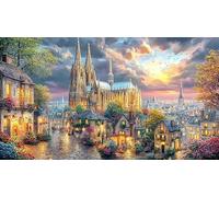 Cologne-Cathedral Puzzle de 1000 Piezas Reciclado Juego desafiante Educativo para Adultos Regalo para Mujeres y Hombres 70x50/1000pcs