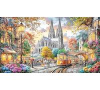Cologne-Cathedral Puzzle de 1000 Piezas Reciclado Juego Familiar Desafiante para relajación y decoración Mural Regalo 38x26/1000pcs