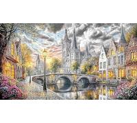 Cologne-Cathedral Puzzle para Adultos y niños 1000 Piezas Juego Educativo Papel Reciclado Desafiante Actividad en casa 38x26/1000pcs