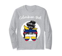 Colombia, Bandera Colombiana, Colombia Chica, Colombian Women Manga Larga