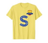 Colombia Bandera Humana Letra S Colombiano Camiseta
