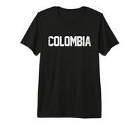 Colombia Country Name Athletic Fan Camiseta Premium