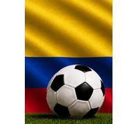 Colombia Football Paperback Notebook: Cuaderno de bolsillo de fútbol de Colombia