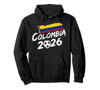 Colombia Fútbol Jugador de Fútbol Fan Bandera Colombiana Sudadera con Capucha