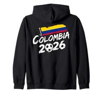 Colombia Fútbol Jugador de Fútbol Fan Bandera Colombiana Sudadera con Capucha