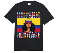 Colombia Herencia Hispana Orgullosa Colombiana Mujer Chica Comfort Colors Adult Heavyweight T-Shirt