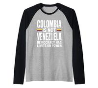 Colombia no es Venezuela: la Democracia Tiene límites al Poder Camiseta Manga Raglan