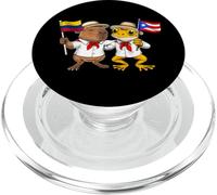 Colombia Puerto Rico Raíces Bandera Colombiana Orgulloso PopSockets PopGrip para MagSafe