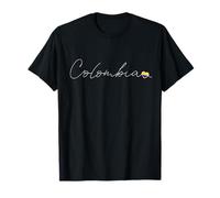 Colombia Simple Love Colombia Bandera Corazón en Colombia Camiseta
