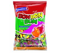 COLOMBINA- BON BON BUM DIFERTENES SABORES BOLSA DE 24 UND.
