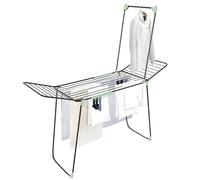 Colombo Golden - Tendedero de Puente con alas de 30 m, tendedero Plegable de Acero Inoxidable, Barra Porta Ropa, Ultra Estable, Porta Calcetines incluidos, 3 Perchas de Regalo, Fabricado en Italia