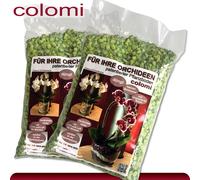 Colomi 2 X 1 L Sustrato Patentado Para Orquídeas | 4-8 Mm | Verde