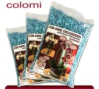 Colomi 3 X 1 L Sustrato Patentado Para Orquídeas | 4-8 Mm | Azul