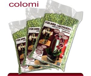 Colomi 3 X 1 L Sustrato Patentado Para Orquídeas | 4-8 Mm | Verde