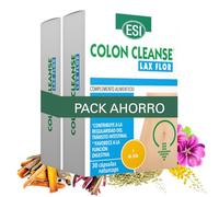 COLON CLEANSE LAX FLOR - Complemento con Fibra Prebiótica y Extractos Naturales - Frángula, Cáscara Sagrada, Sen y Malva - Contribuye al Tránsito Intestinal y Bienestar Digestivo
