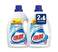 Colon Detergente para Ropa Líquido Fragancia Nenuco Hipoalergénico - Pack de 2 botellas de 60, 120 lavados, 120 Dosis