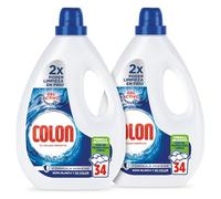 Colon Gel Activo Detergente para ropa 68 lavados Formato 2 botellas de 34 lavados, 68 Dosis