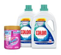 Colon Nenuco Detergente para la lavadora Gel 68 lavados + Vanish Oxi Action Advance Quitamanchas 400g Polvo Pink Ropa Color