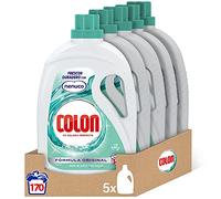 Colon Nenuco - Detergente para lavadora, adecuado para ropa blanca y de color, formato gel - Megapack de 5, hasta 170 dosis