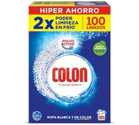 Colon Polvo Activo - Detergente para lavadora, adecuado para ropa blanca y de color, formato polvo - 100 dosis, 5 kg