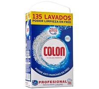 Colon Polvo Activo - Detergente para lavadora, adecuado para ropa blanca y de color, formato polvo - 135 dosis, 7.037 kg