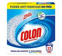 Colon Polvo Activo - Detergente para lavadora, adecuado para ropa blanca y de color, formato polvo - 33 dosis