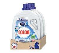 Colon Sensaciones Azul - Detergente Para Lavadora Adecuado Para Ropa Blanca Y De Color, Formato Gel, Hasta 135 Dosis, 3x45dosis